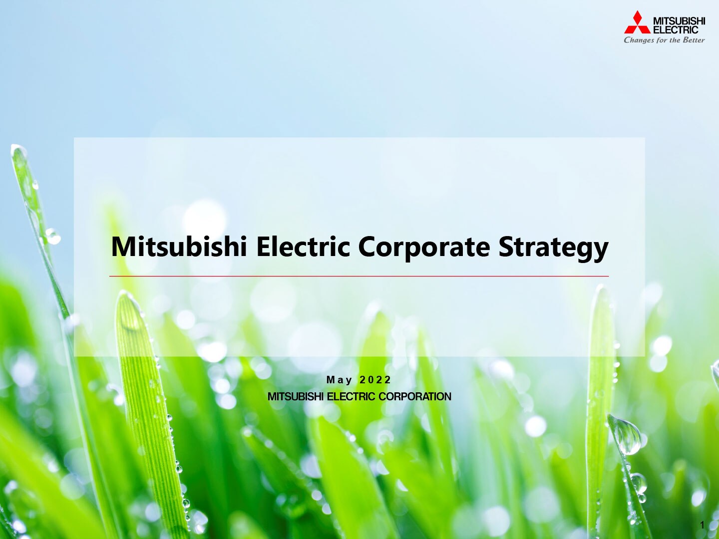 document: Mitsubishi Electric Corporate Strategy 2022